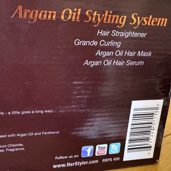 NWT HerStyler Argan Oil 6 Piece Styling system - Picture 13 of 16